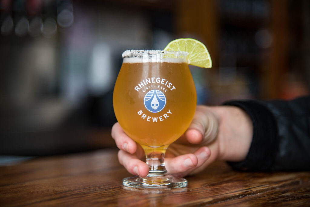 Marg monday in snifter glass