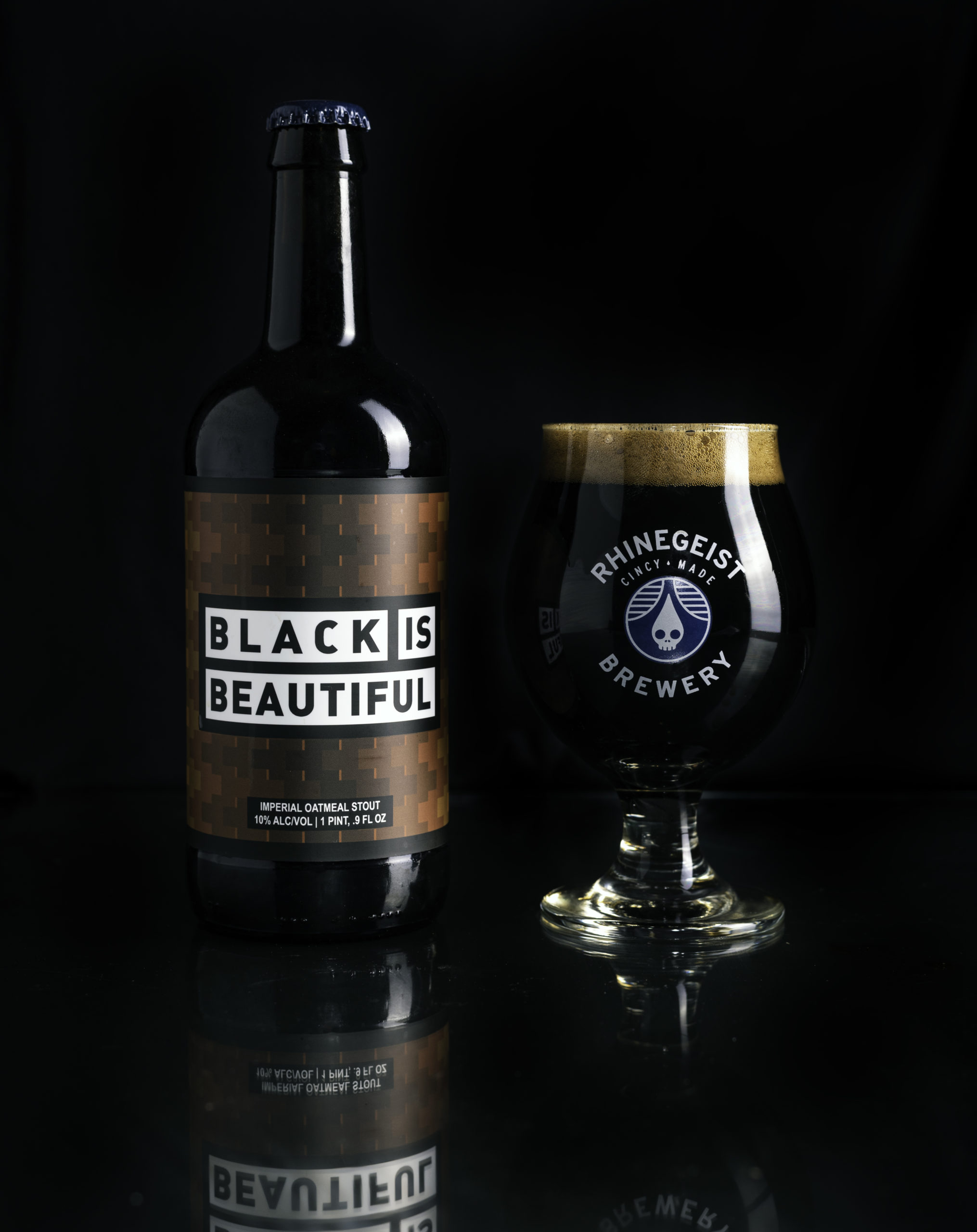 Bib snifter scaled black is beautiful (imperial oatmeal stout) review - rhinegeist