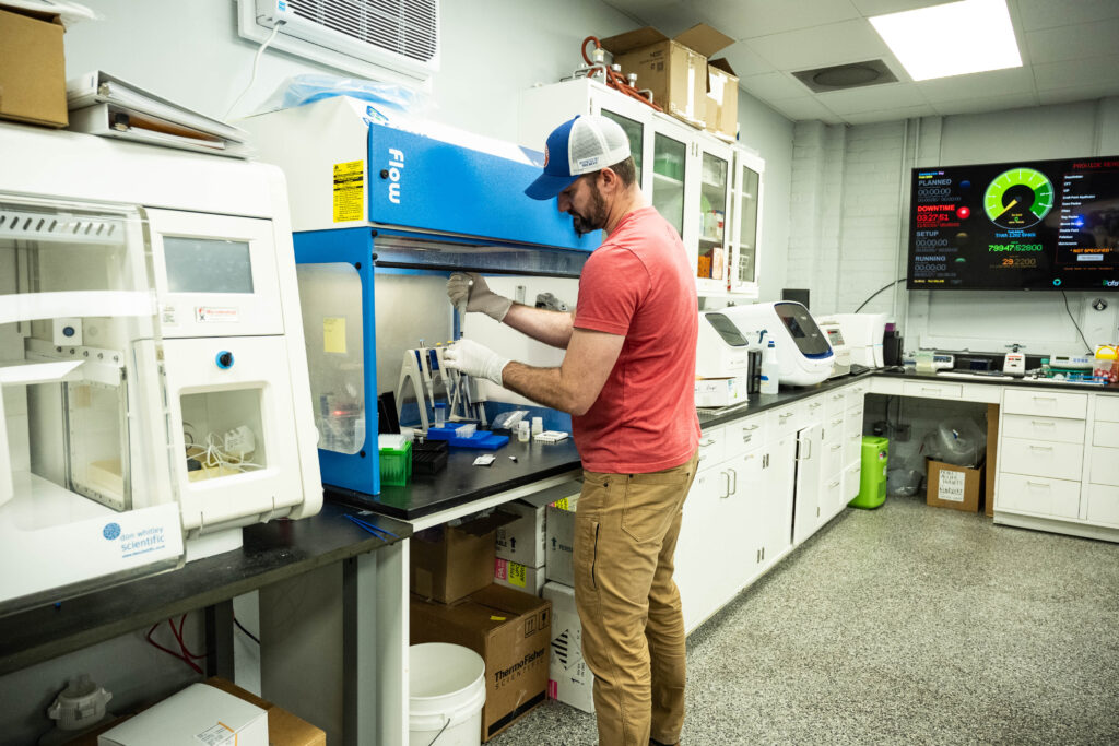 Rhinegeist brewery lab growing yeast