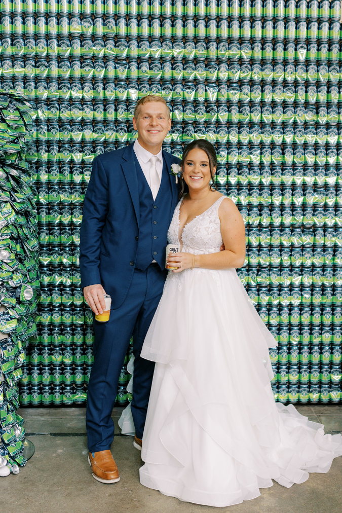 wedding photos backdrop at rhinegeist brewery
