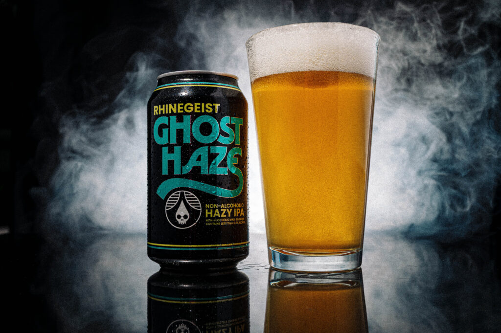 Ghosthaze 1 ghost haze (non-alcoholic hazy ipa) review - rhinegeist