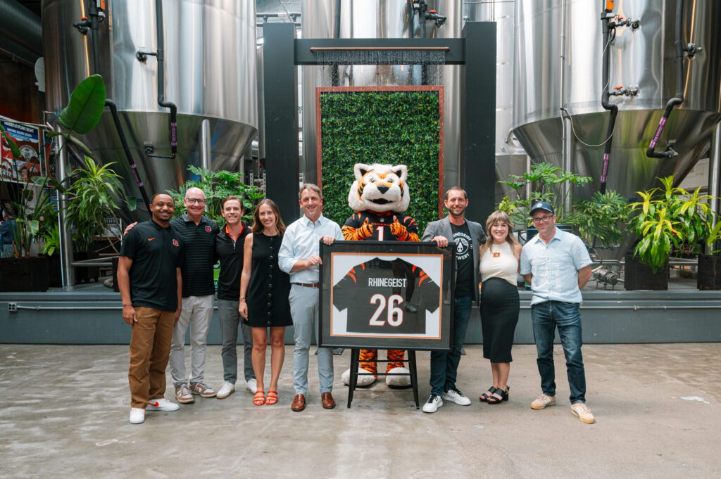 Partnership between rhinegeist and the cincinnati bengals