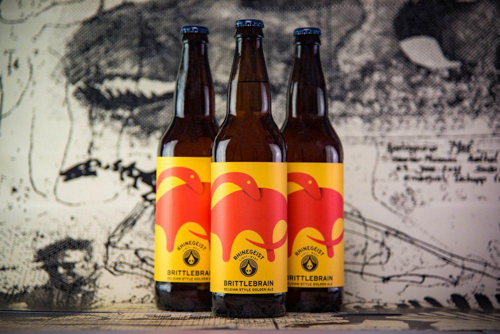 Brittlebrain 2018 281of9 29 jurassic geist, or: “hey, look at that, there’s a 150 million-year-old dinosaur skeleton in the brewery. ” - rhinegeist