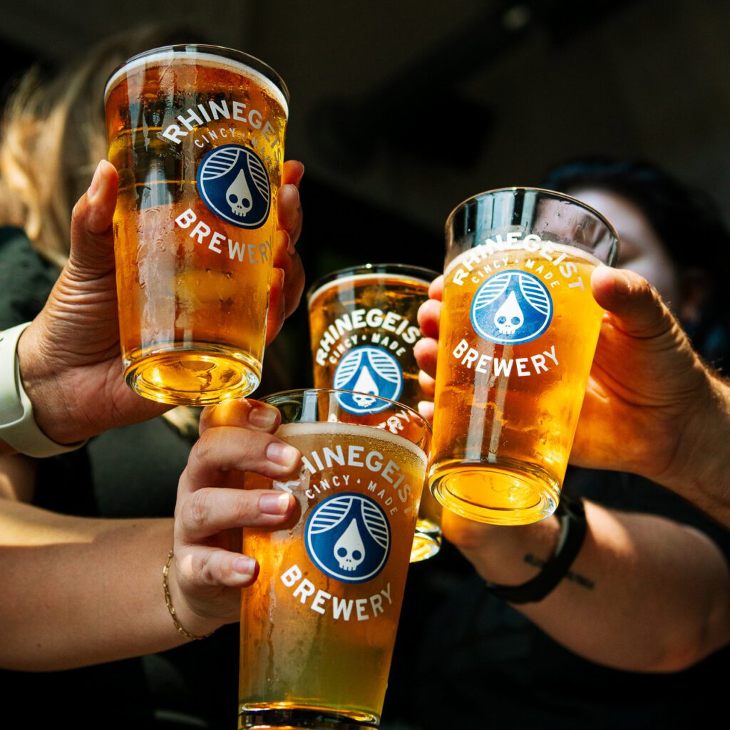 toasting beers