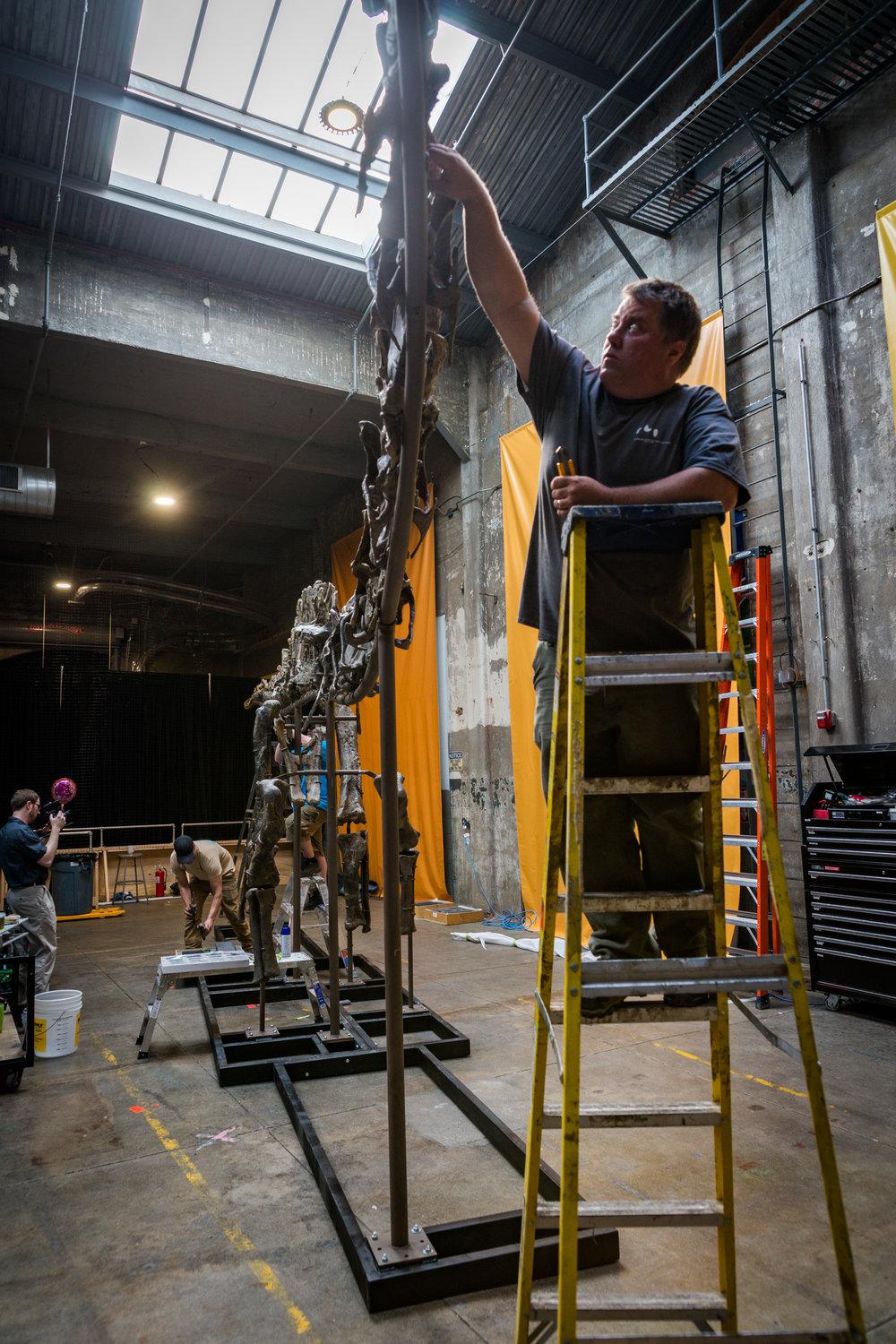 Dinoconstuction 050918 49 jurassic geist, or: “hey, look at that, there’s a 150 million-year-old dinosaur skeleton in the brewery. ” - rhinegeist