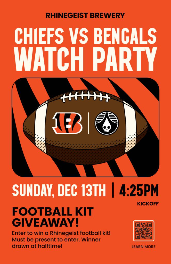 Bengals watch party at rhinegeist flyer